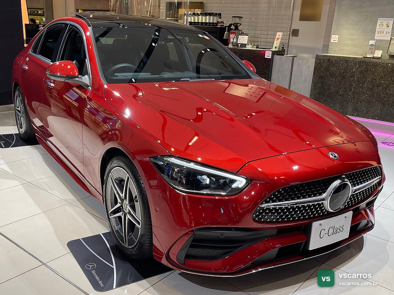 Frente do Mercedes-Benz C200